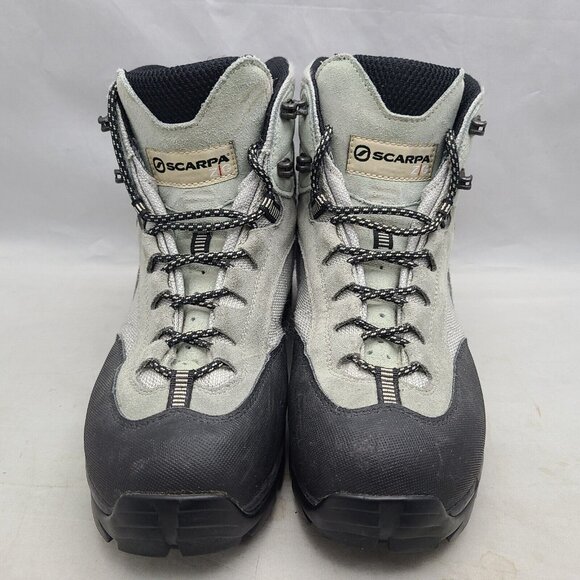 Scarpa ZG Trek GTX Boots Men US Sz 7 Gray Black Waterproof Mountaineering Hiking - Picture 5 of 12